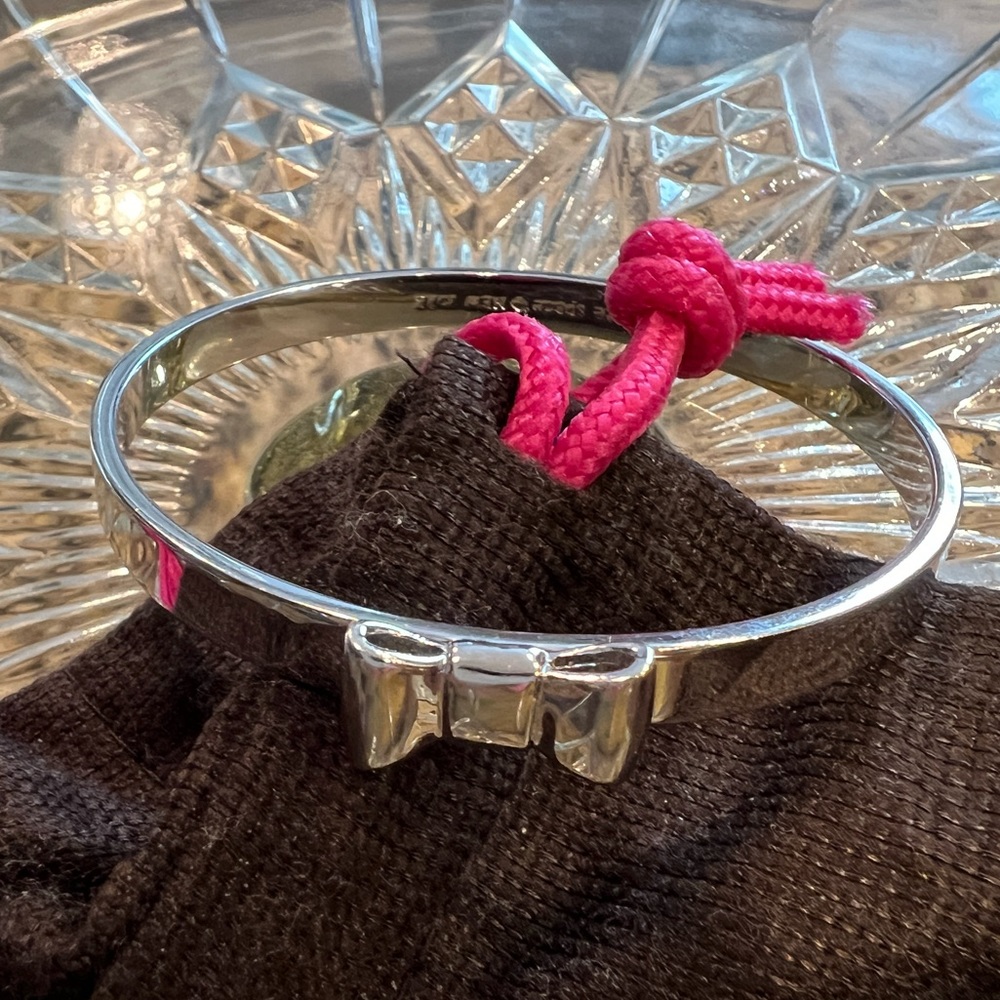 Kate Spade Silver Bangle Bow Bracelet